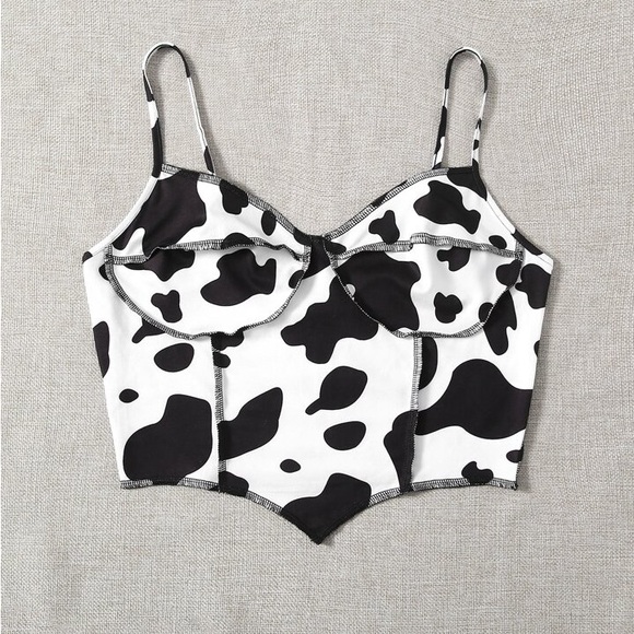 Tops - Cow Print Top